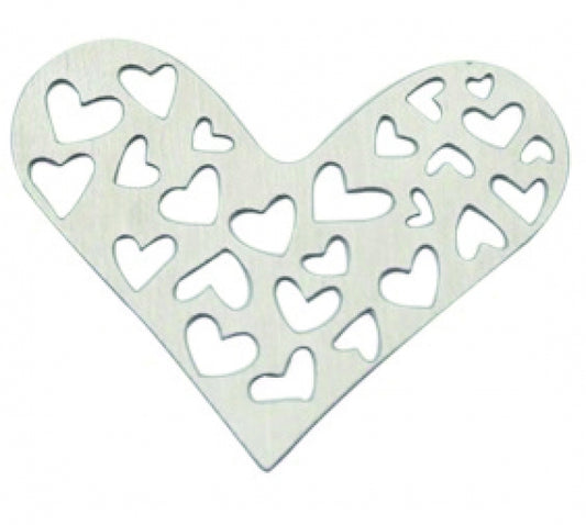 Story Scheibe 1324 Herzen Silber