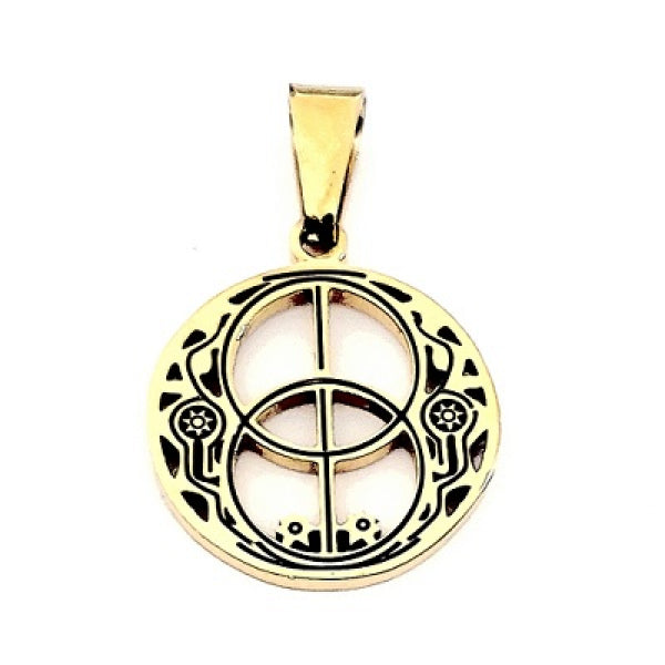 Pendant Gates to Avalon Gold 382