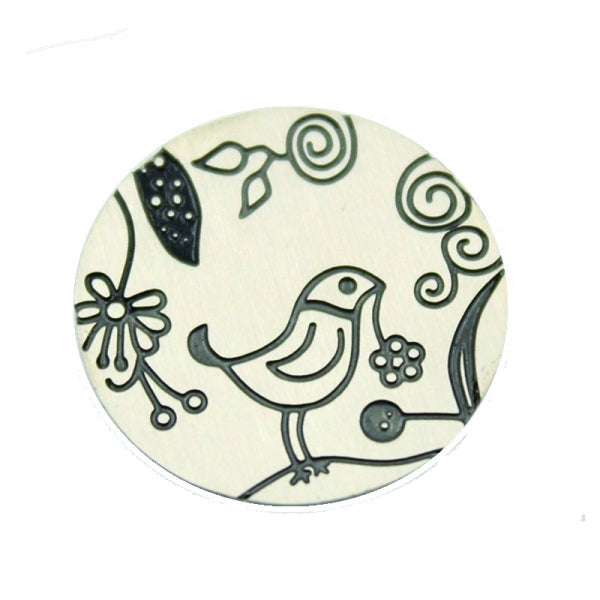 Story Scheibe 1331 Vogel Silber