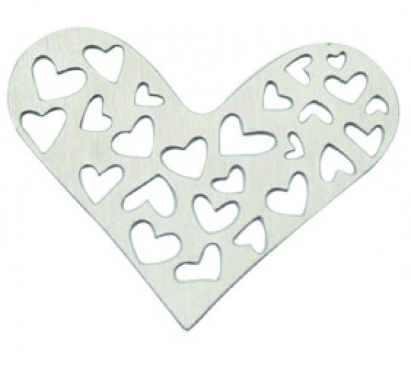 Story Scheibe 1324 Herzen Silber