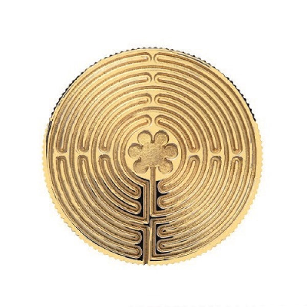 Anhänger Labyrinth von Chartres Gold 384
