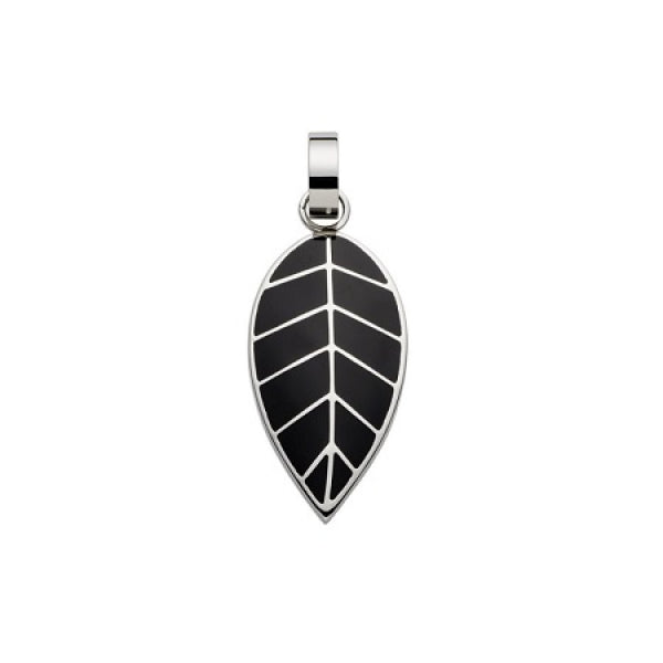 Anhänger Blatt Schwarz 393