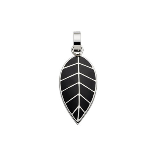 Anhänger Blatt Schwarz 393